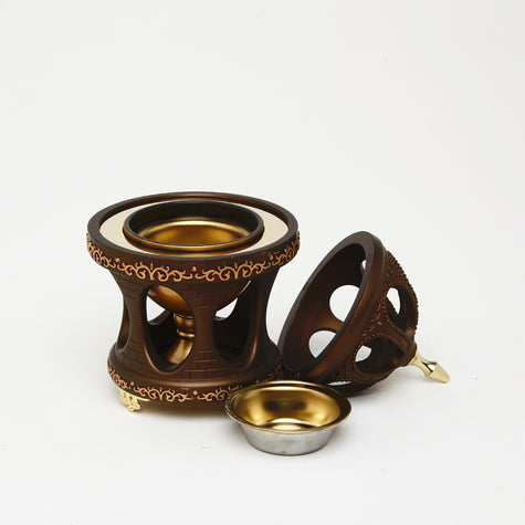 Dark Slate Gray Royal Drum Burner – Ornate. Majestic. Regal