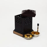 Black Square Heritage Burner – Strong. Elegant. Traditional