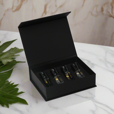 Gray Zahra Al Khaleej, Maracuja, White Musk, Oud Al Abiyad