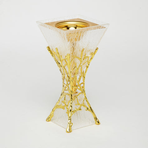 Light Gray Golden Grove Clear & Gold – Elegant. Ethereal. Timeless