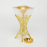 Light Gray Golden Grove Clear & Gold – Elegant. Ethereal. Timeless