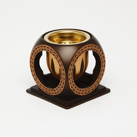 Black Circle Burner – Geometric. Elegant. Timeless