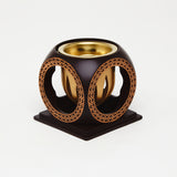 Black Circle Burner – Geometric. Elegant. Timeless