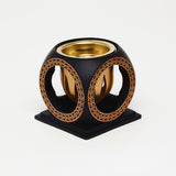 Black Circle Burner – Geometric. Elegant. Timeless