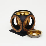 Black Circle Burner – Geometric. Elegant. Timeless