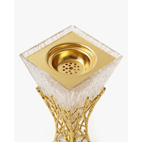 White Smoke Golden Grove Clear & Gold – Elegant. Ethereal. Timeless