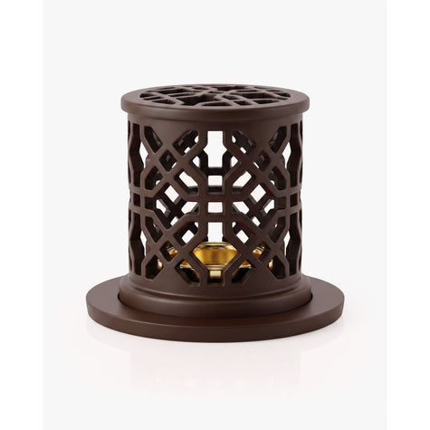 White Smoke Modern Metal Bakhoor Burner