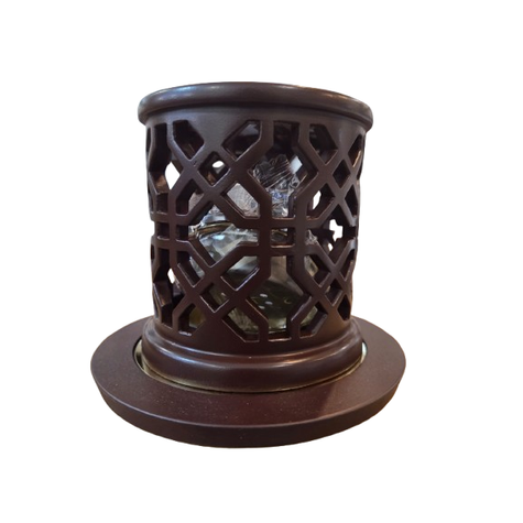 White Smoke Modern Metal Bakhoor Burner