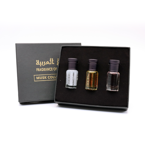 Dark Slate Gray Musk Collection – Arab Money, Crown Musk, White Musk