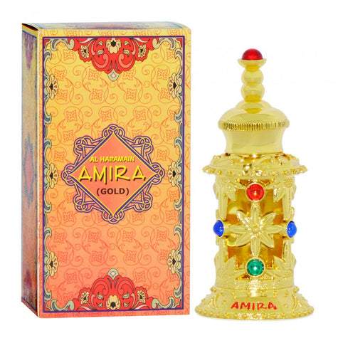 Sandy Brown Haramain Amira – Floral. Warm. Elegant
