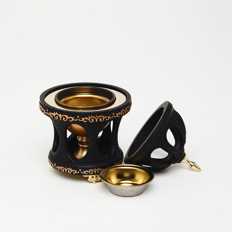 Black Royal Drum Burner – Ornate. Majestic. Regal