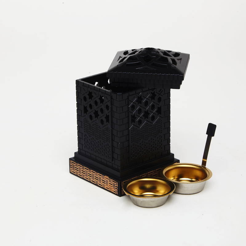 Black Square Heritage Burner – Strong. Elegant. Traditional