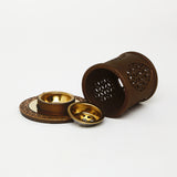 White Smoke Cylinder Burner – Tall. Intricate. Classic