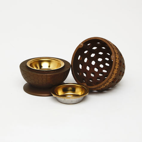 Dark Slate Gray Sphere Burner – Compact. Modern. Refined