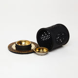 White Smoke Cylinder Burner – Tall. Intricate. Classic