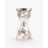 White Smoke Bloom Clear Glass (Gold or Silver) – Delicate. Artistic. Refined