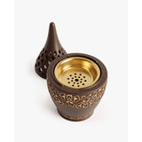 White Smoke Ceramic Incense Bakhoor Burner Modern. Secure. Elegan