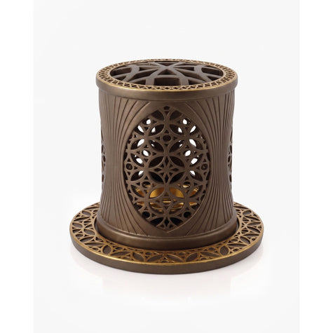 White Smoke Cylinder Burner – Tall. Intricate. Classic