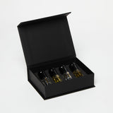 White Smoke Aventus Premium,Tuscan Leather Wood, Midnight Gold & Maracuja - 4-Pack of 3ml Fragrance Samples | Perfect Gift Set