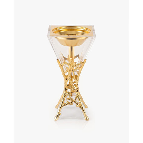 White Smoke Branch Glass Bakhoor Burner – Artistic. Modern. Elegant