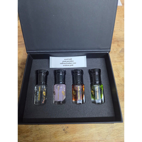 Dark Slate Gray Rose Lover’s Dream 4-Oil Set – Elegant. Romantic. Timeless