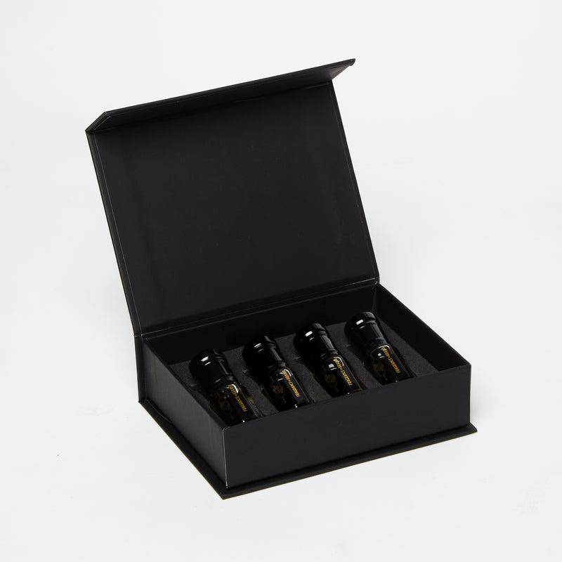 White Smoke Exclusive Pure Oud Collection: Dehnal Oud Trat, Indonesian, Kinam, Koh Kong - 3ml x 4 (Total 12ml)