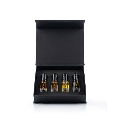 Dark Slate Gray Oud & Spice Collection 4-Oil Set – Bold. Exotic. Timeless