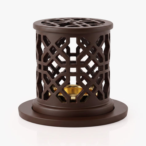 White Smoke Modern Metal Bakhoor Burner