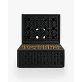 Black Modern Square Bukhoor Burner  Sleek. Minimal. Contemporary
