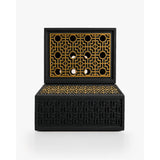Black Modern Square Bukhoor Burner  Sleek. Minimal. Contemporary