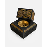 White Smoke Modern Square Bukhoor Burner  Sleek. Minimal. Contemporary