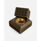 White Smoke Modern Square Bukhoor Burner  Sleek. Minimal. Contemporary