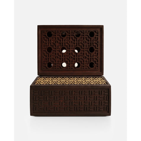 Black Modern Square Bukhoor Burner  Sleek. Minimal. Contemporary