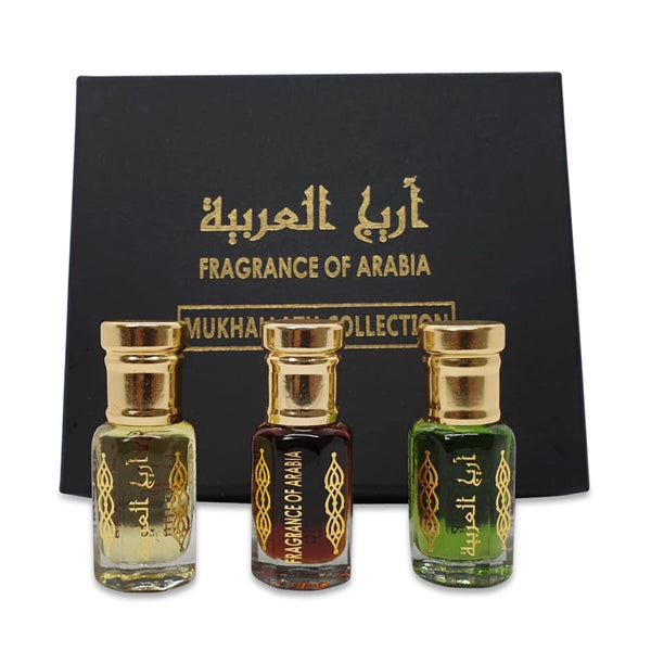 Dark Slate Gray Zahra Al Khaleej,Mukhallath hajr,Golden Musk Collection Of Three Oils High Quality