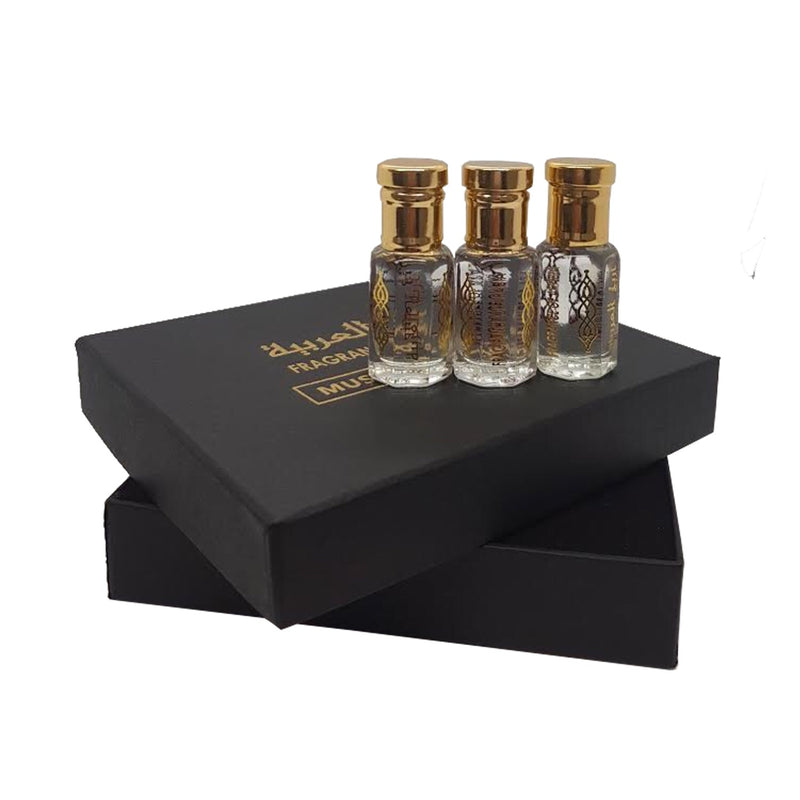 Dark Slate Gray Pack Of Three Collection Rose No.1, Istanbul Rose, White Oud